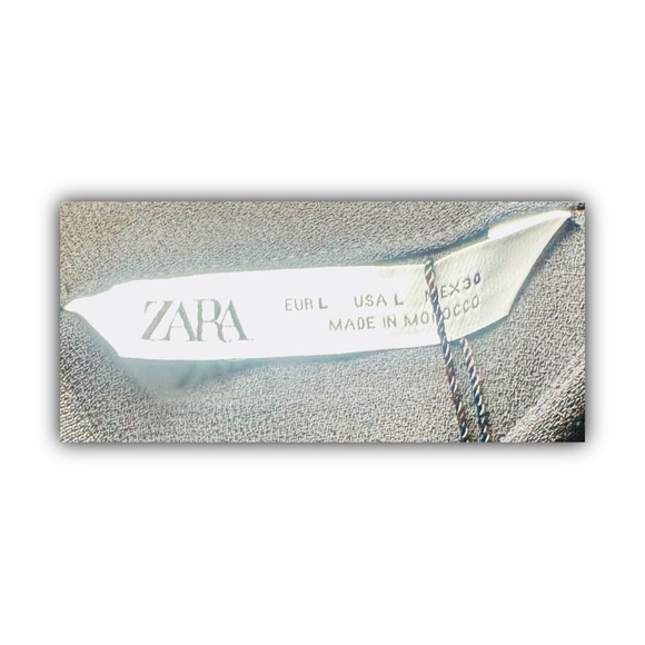 “New Zara Black Midi Dress with Tags - High Neck, Short Sleeves, Size L, Made in - Picture 12 of 15